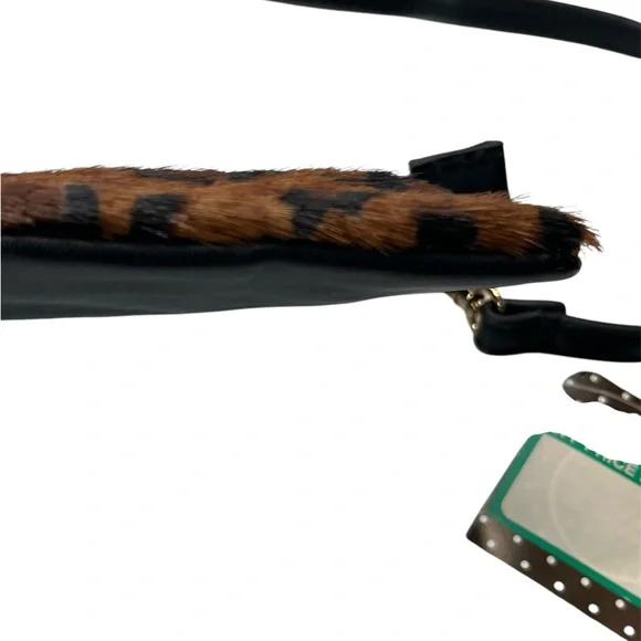 Kelly & Katie Leopard Print Calf Hair Crossbody Bag Wristlet Clutch - Picture 10 of 12